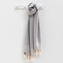 Mijölnir Toalla de Playa Fouta Retro - Antracita (90 x 175)